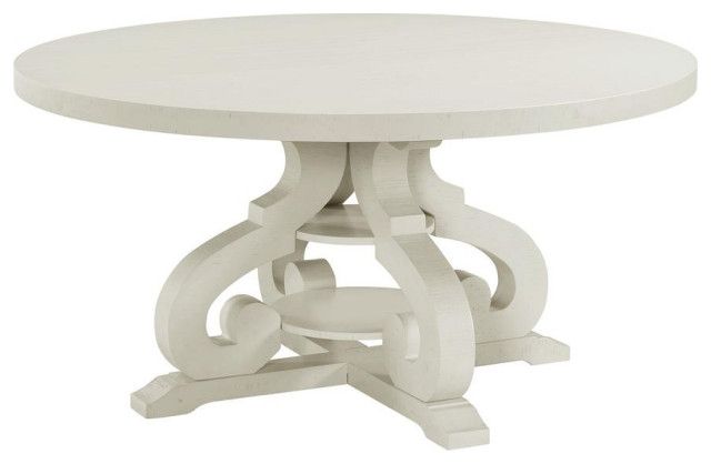 Picket House Furnishings Stanford Round Dining Table In White - Traditional - Dining Tables - By ... inside Picket House Furnishings Stanford Round Dining Table In Smokey Walnut