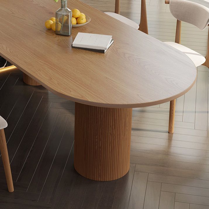 Pine Solid Wood Dining Table Modern Oval Dining Table For Kitchen En 2024 | Table À Manger En ... within Ovale Solid Wood Dining Table