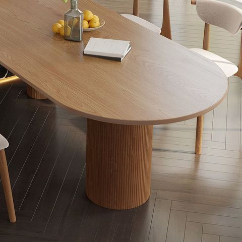 Pine Solid Wood Dining Table Modern Oval Dining Table For Kitchen En 2024 | Table À Manger En ... within Ovale Solid Wood Dining Table