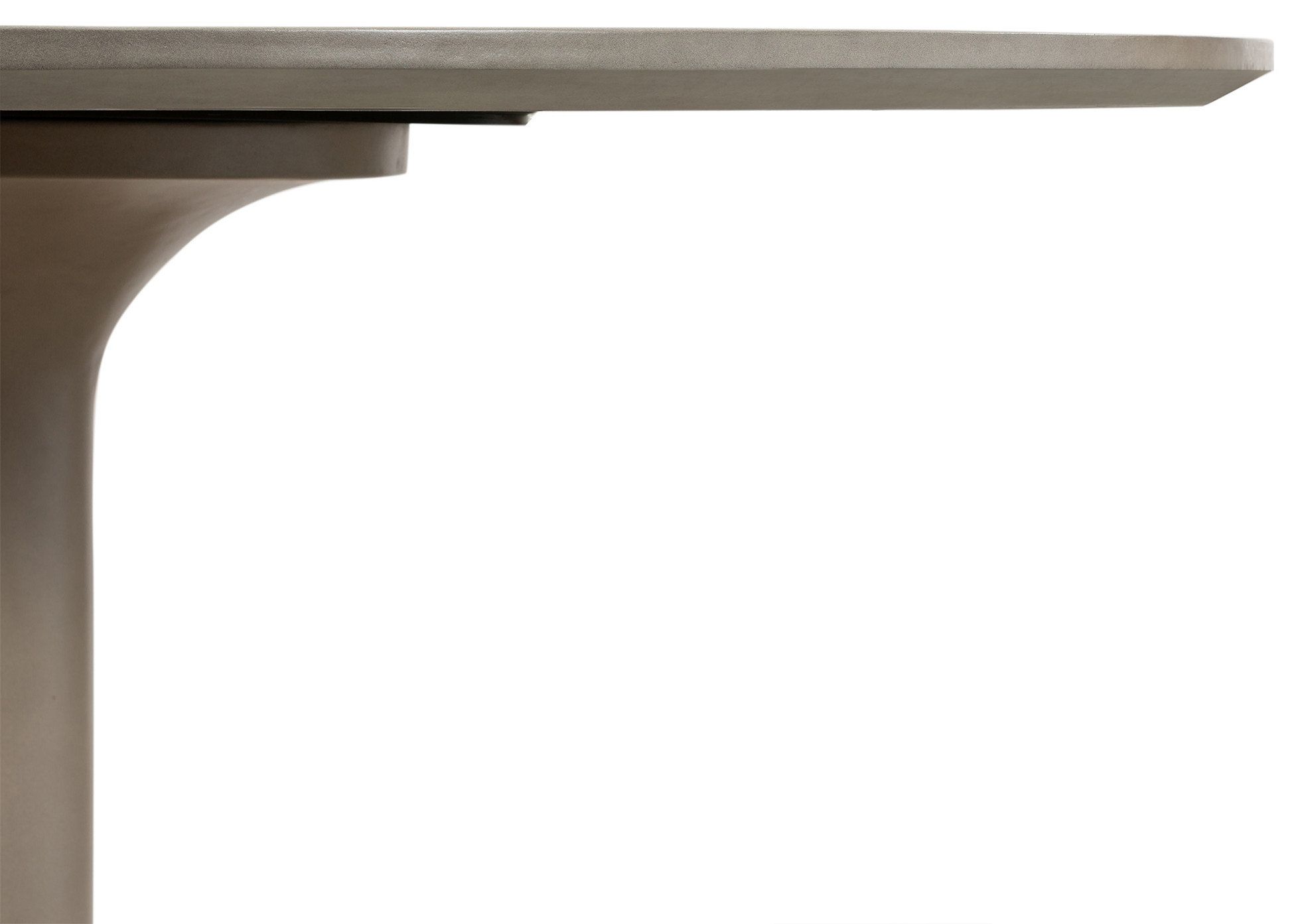 Pippa Concrete And Metal Tulip Round Dining Table - Midcentury - Dining ... inside The Enduring Appeal of the Pippa Concrete and Metal Tulip Dining Table