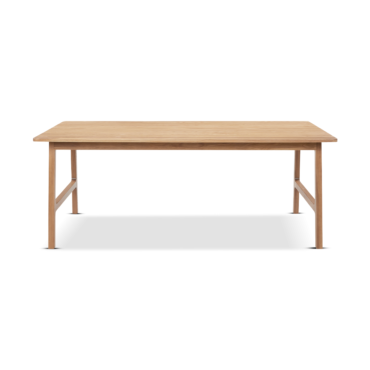 Poise Dining Table - Oak, Black within Colton Solid Oak 71&quot; Dining Table Without Brass, Light Brown