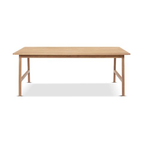Poise Dining Table - Oak, Black within Colton Solid Oak 71" Dining Table Without Brass, Light Brown