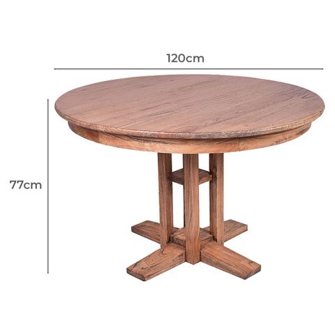 Raijin Mindi Wood Dining Table | Temple & Webster in