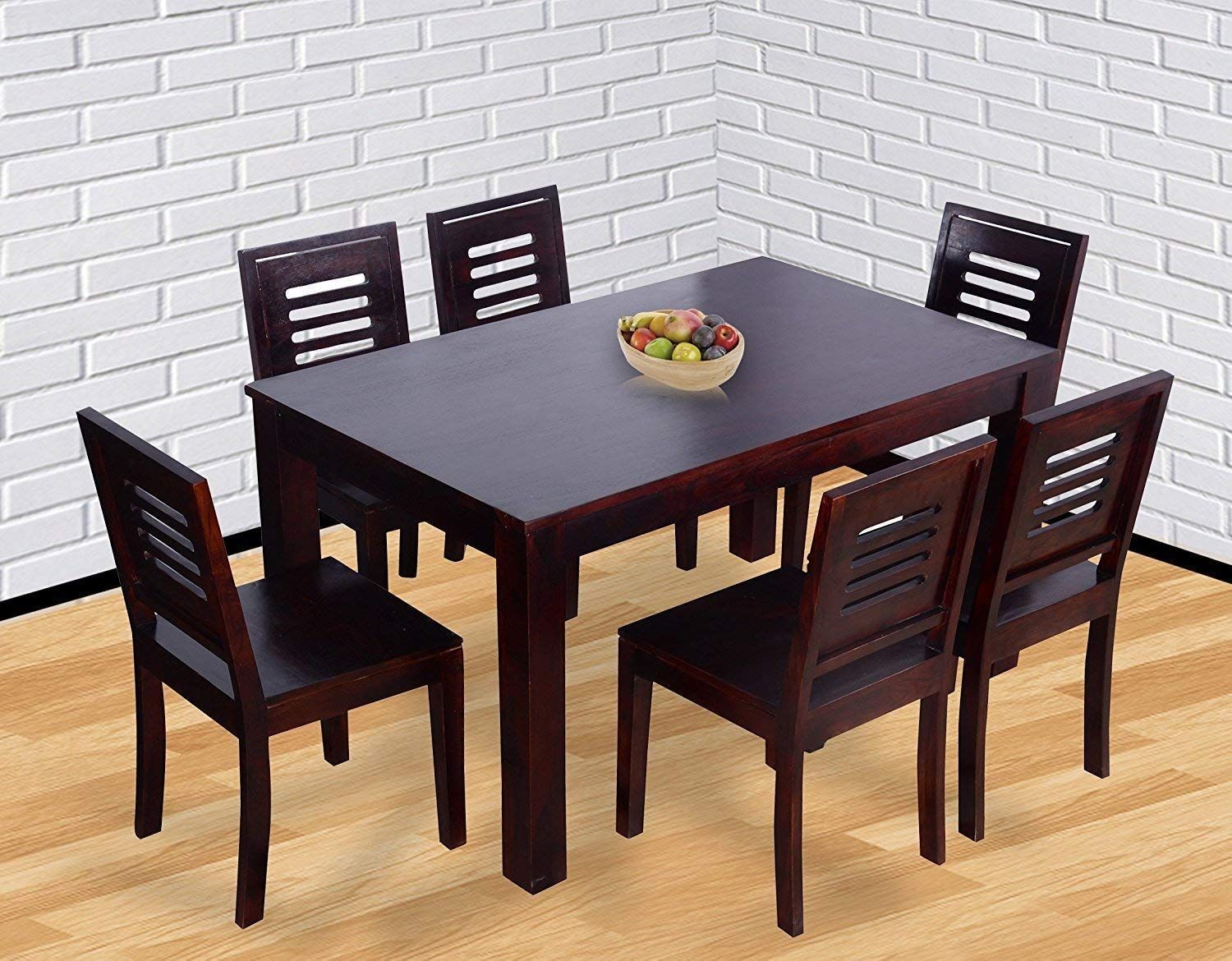Ramdoot Furniture Wooden Dining Table 6 Seater | Six Seater Dinning ... inside The Art of Entertaining Guests at a Wooden Dining Table for Six