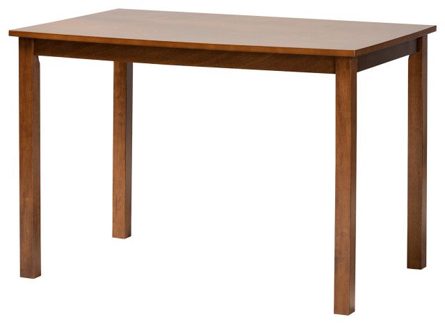 Rebellah 43&quot; Dining Table - Modern - Dining Chairs - By Baxton Studio | Houzz throughout Styling Your Rebellah Walnut Brown Rectangular Table for Every Occasion