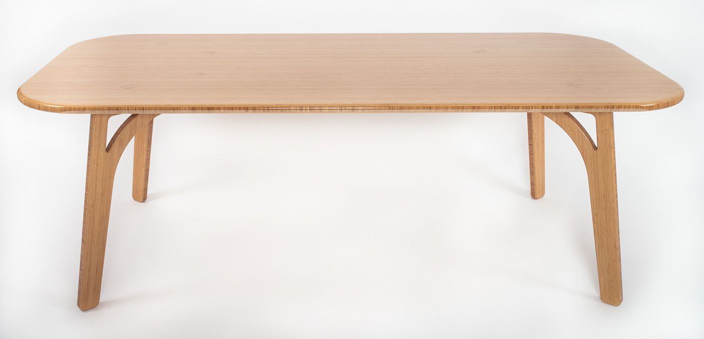 Rectangle Bamboo Dining Table :: Behance regarding Eco Friendly Bamboo Dining Table Minimalist