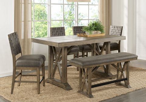 Rectangle Counter Height Dining Table D372 Ashley Room Furniture | Echo ... throughout Discover the Timeless Elegance of the Whitley 72x36 Dining Table