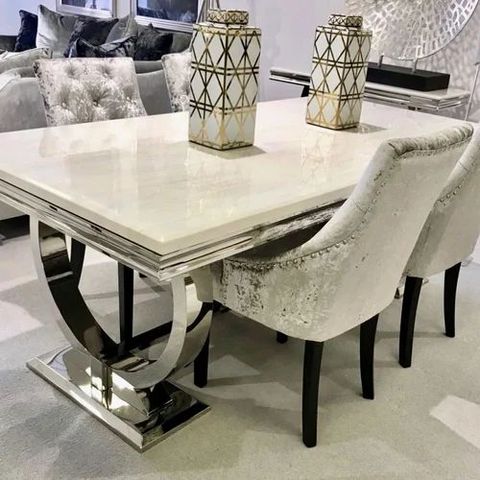 Rectangular Marble Dining Table Set, 4 Seater At ₹ 50000/Piece In ... inside How to choose the right marble top dining table that complements any home interior
