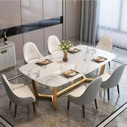 Rectangular Marble Top Dining Table At ₹ 42000/Piece In New Delhi | Id ... for Lolin Marble Top Dining Table