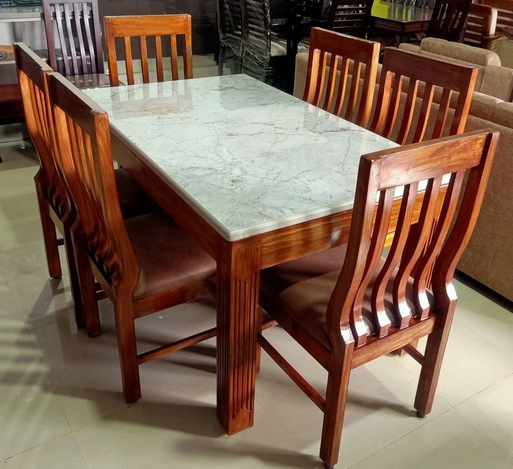 Rectangular Wooden Dining Table Set 6 Seter At ₹ 52000/Set In Mysuru ... with regard to The art of maintaining your rectangular wooden dining table set