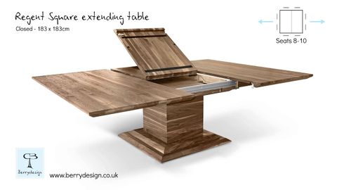 Regent Square Extending Table Mechanism By Berrydesign - Youtube in Understanding the mechanics behind extendable dining table lift top systems
