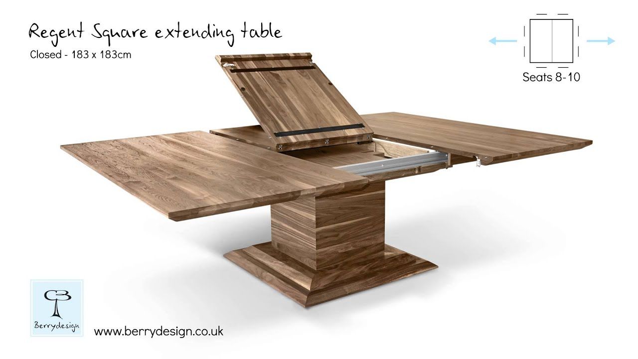 Regent Square Extending Table Mechanism By Berrydesign - Youtube in Understanding the Mechanics Behind Modern Extendable Dining Tables