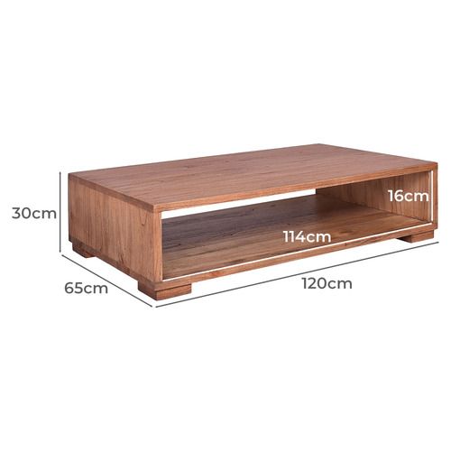Reiner Mindi Wood Coffee Table | Temple &amp; Webster throughout Styling Your Reclaimed Mindi Wood Table Seamless Elegance