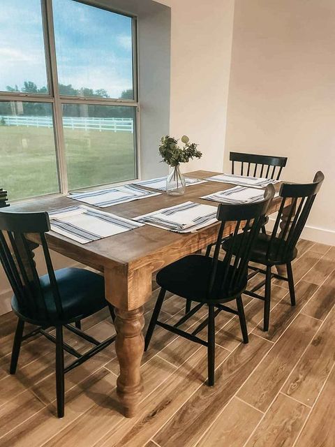 Rejoice Home | Hand-Crafted Custom Furniture & Decor – Modern/Farmhouse ... with Modern Farmhouse Dining Table For Family Home