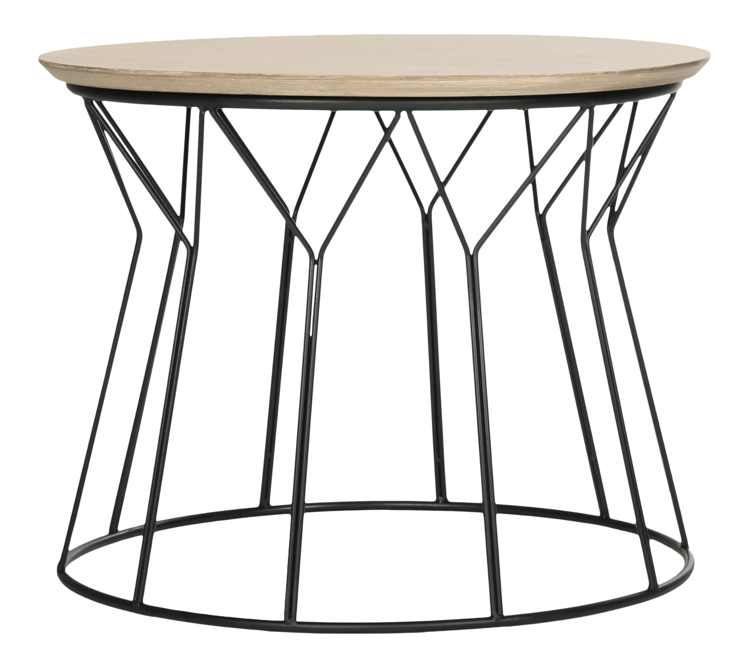 Retro Mid Wood End Table In Light Oak &amp; Black | Chairish with regard to Finding the Perfect Placement for Your Marsha Retro Stacking End Table