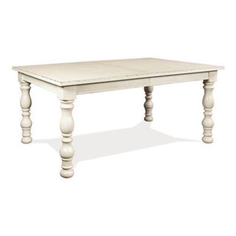Riverside Aberdeen Wood Dining Table In Weathered Worn White - French ... regarding Weathered Worn White A Timeless Choice for Your Home