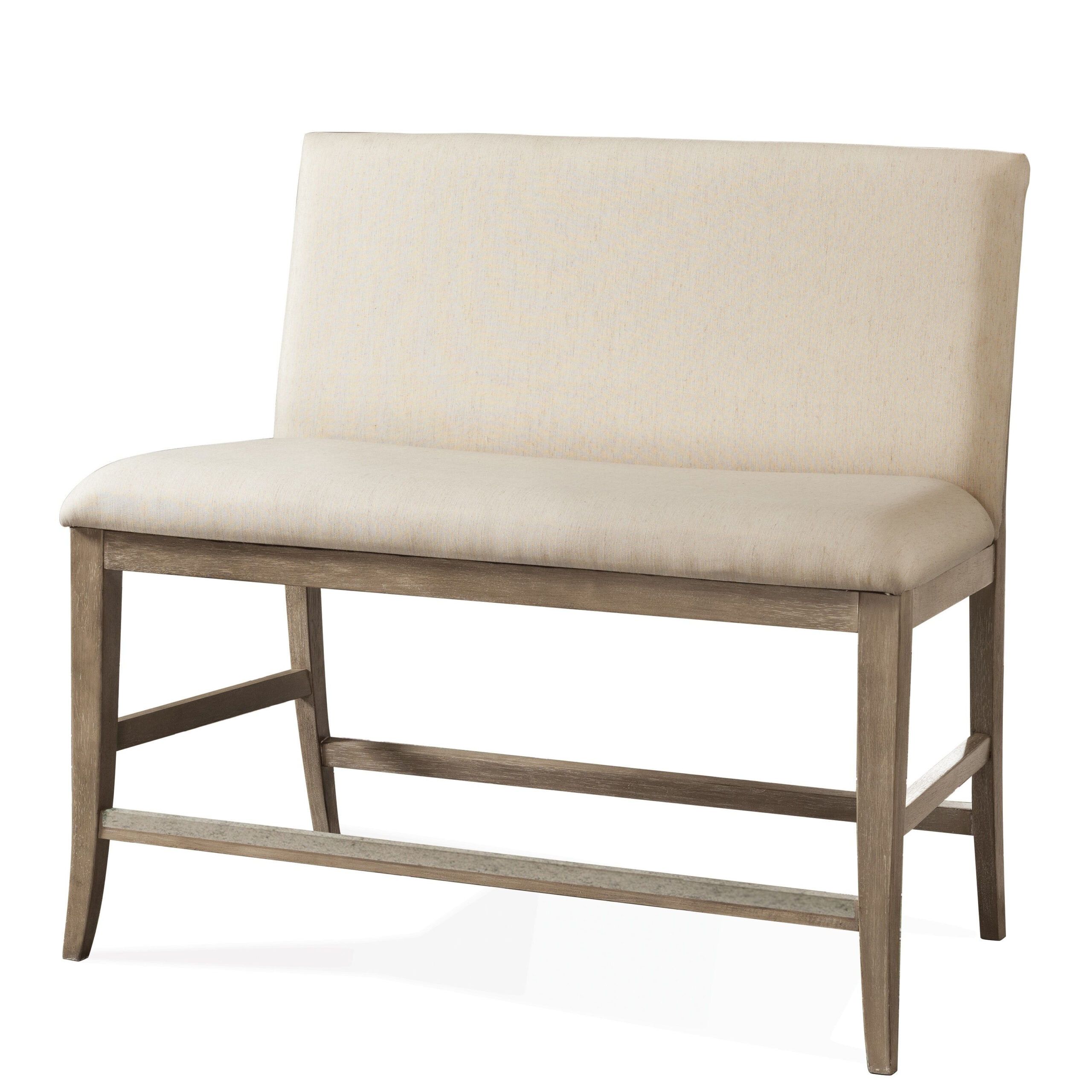 Riverside Furniture Sophie Upholstered Counter Height Bench In Natural ... in The Sophie Bench Your Guide to Modern Upholstered Furniture