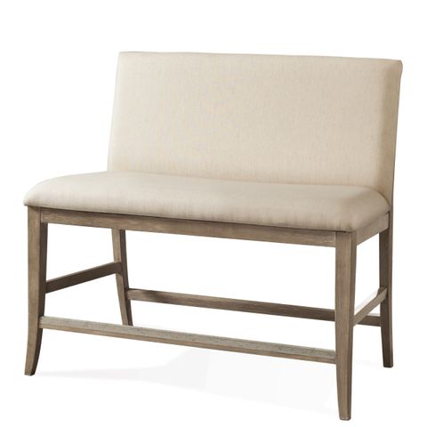 Riverside Furniture Sophie Upholstered Counter Height Bench In Natural ... in The Sophie Bench Your Guide to Modern Upholstered Furniture