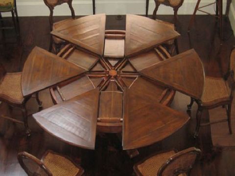 Round Dining Table Set With Leaf Extension - Sarashedden intended for Round Dining Table With Extendable Leaf