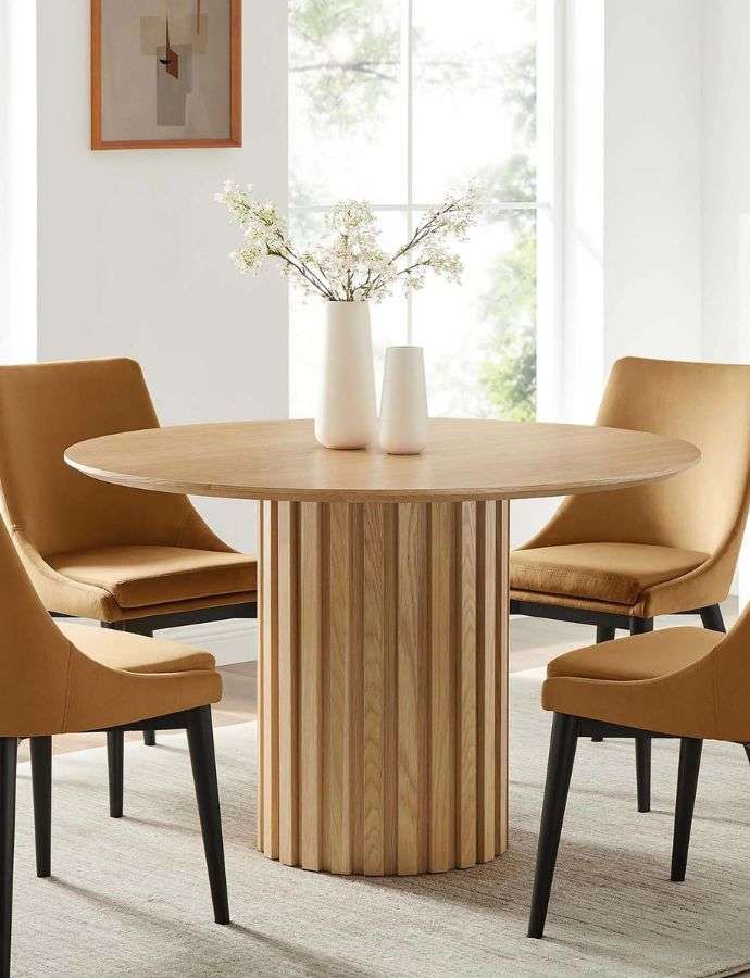 Round Dining Tables For Small Spaces At Scarlett Madgwick Blog throughout Round Dining Table For Compact Spaces