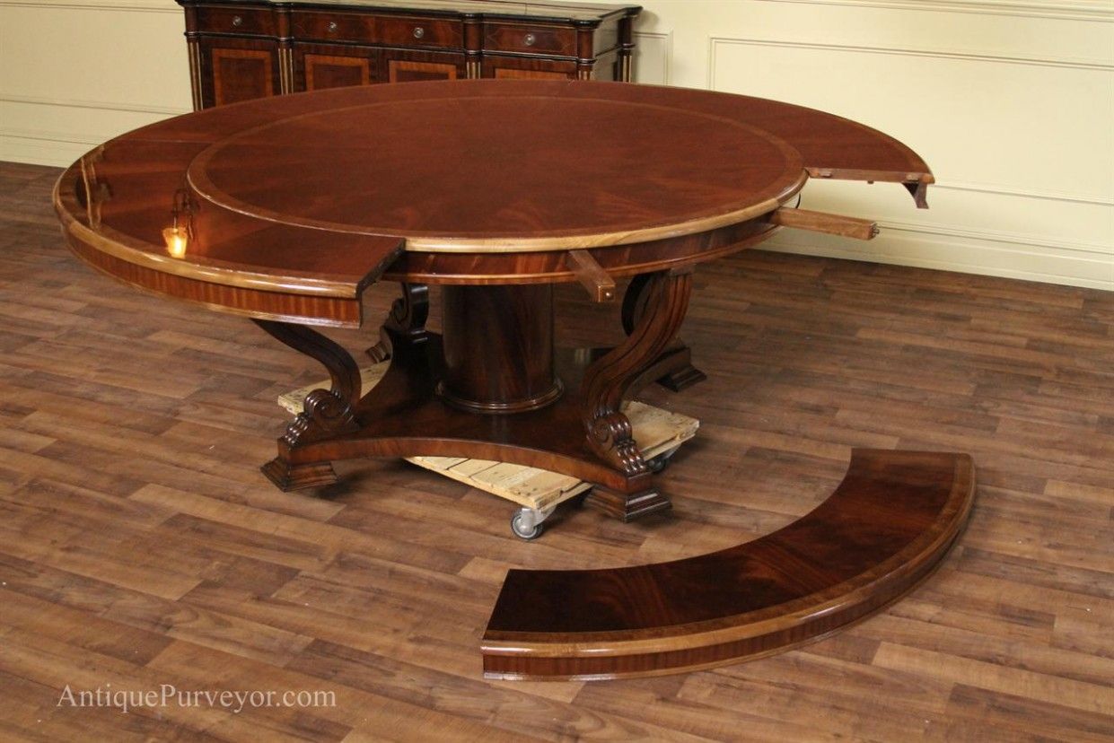 Round Table Extension Leaf - Round Table Ideas - Round Dining Table ... for Maximizing space with round dining tables that feature extendable leaves