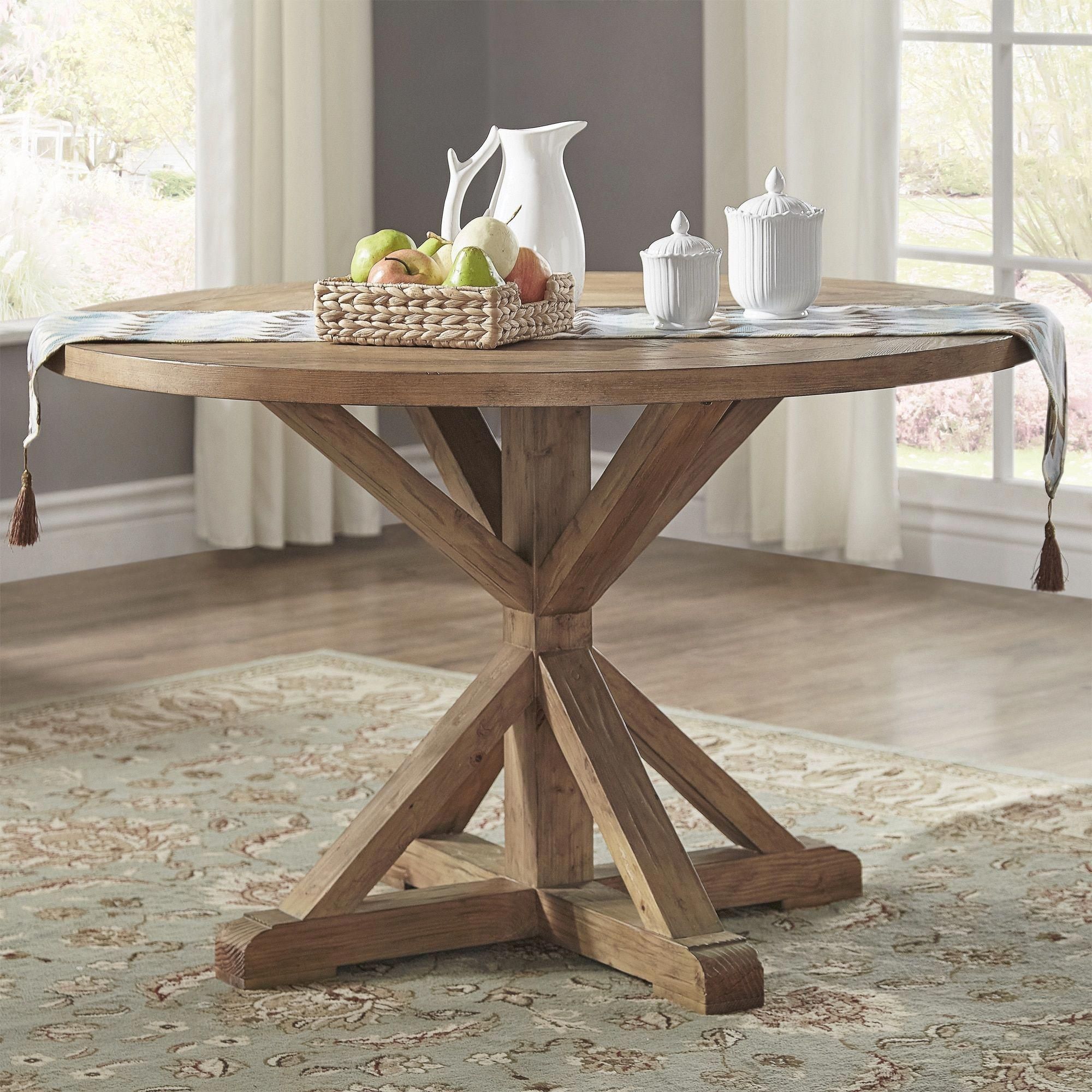 Rustic Antique Kitchen Idea. | Round Dining Table Sets, Round Dining ... inside Antique Rustic Gray Round Dining Table