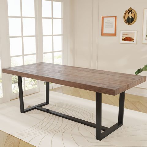 Rustic Rectangular Dining Table regarding Carrollton Rectangular Dining Table - Rustic Ranch