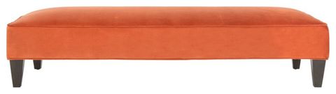 Safavieh Harlow Lounging Bench - Contemporary - Dining Benches - By ... within Safavieh Harlow Lounging Bench, Pumpkin Orange