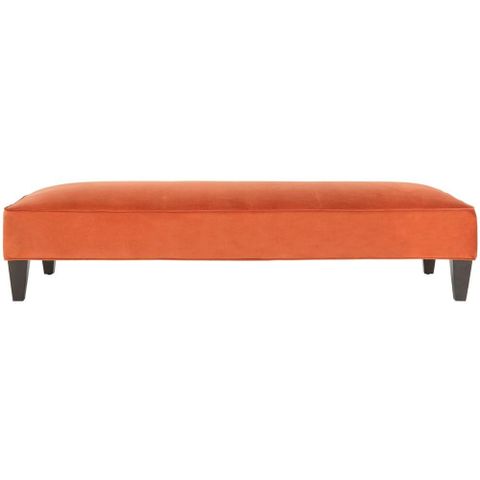 Safavieh Harlow Pumpkin Orange Bench-Mcr4669A - The Home Depot within Experience Comfort and Style with the Safavieh Harlow Bench in Pumpkin Orange