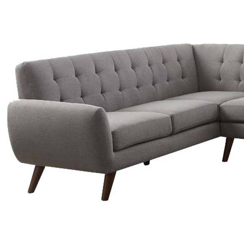 Save $590 • 108&quot; Essick Sectional Sofa Light Gray Linen - Acme ... with regard to Getting the Most Out of Your Essick Sectional Sofa Light Gray Linen a Deep Dive