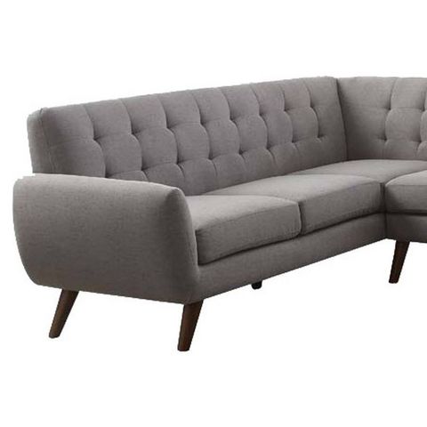 Save $590 • 108" Essick Sectional Sofa Light Gray Linen - Acme ... with regard to Getting the Most Out of Your Essick Sectional Sofa Light Gray Linen a Deep Dive