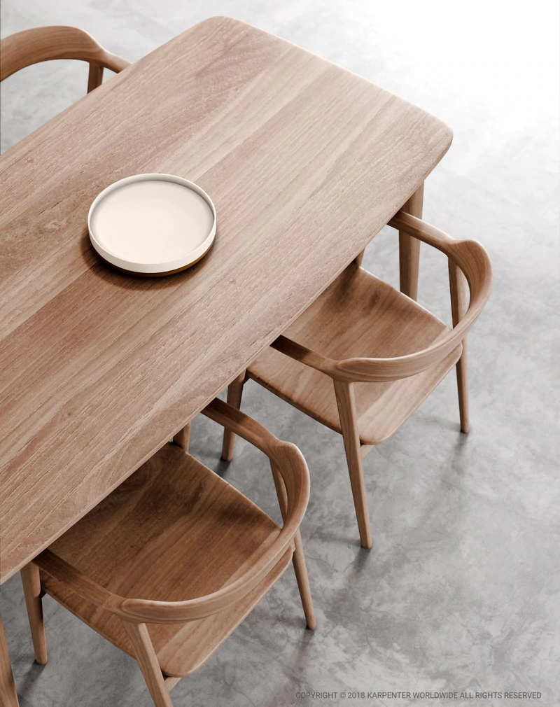 Scandinavian Oak Dining Table | Rectangular Design pertaining to Scandinavian Oak Dining Table Design