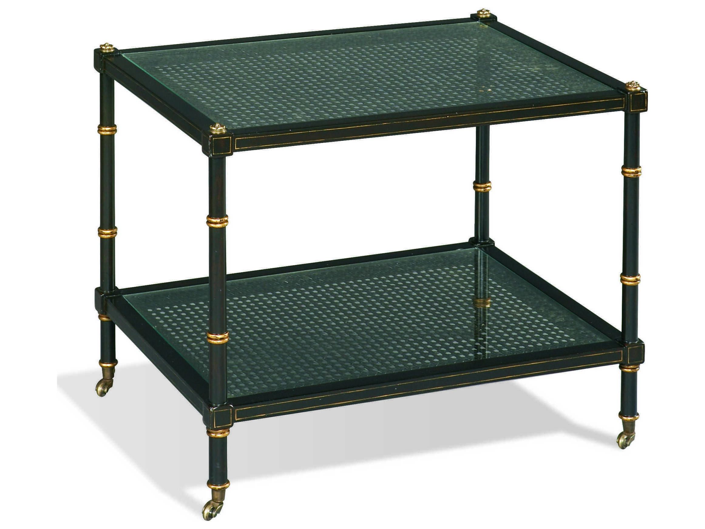 Sherrill Occasional Masterpiece Rectangular Glass Ebony With Aged Gold ... with Elevating Your Living Space with the Lenore Occasional Collection