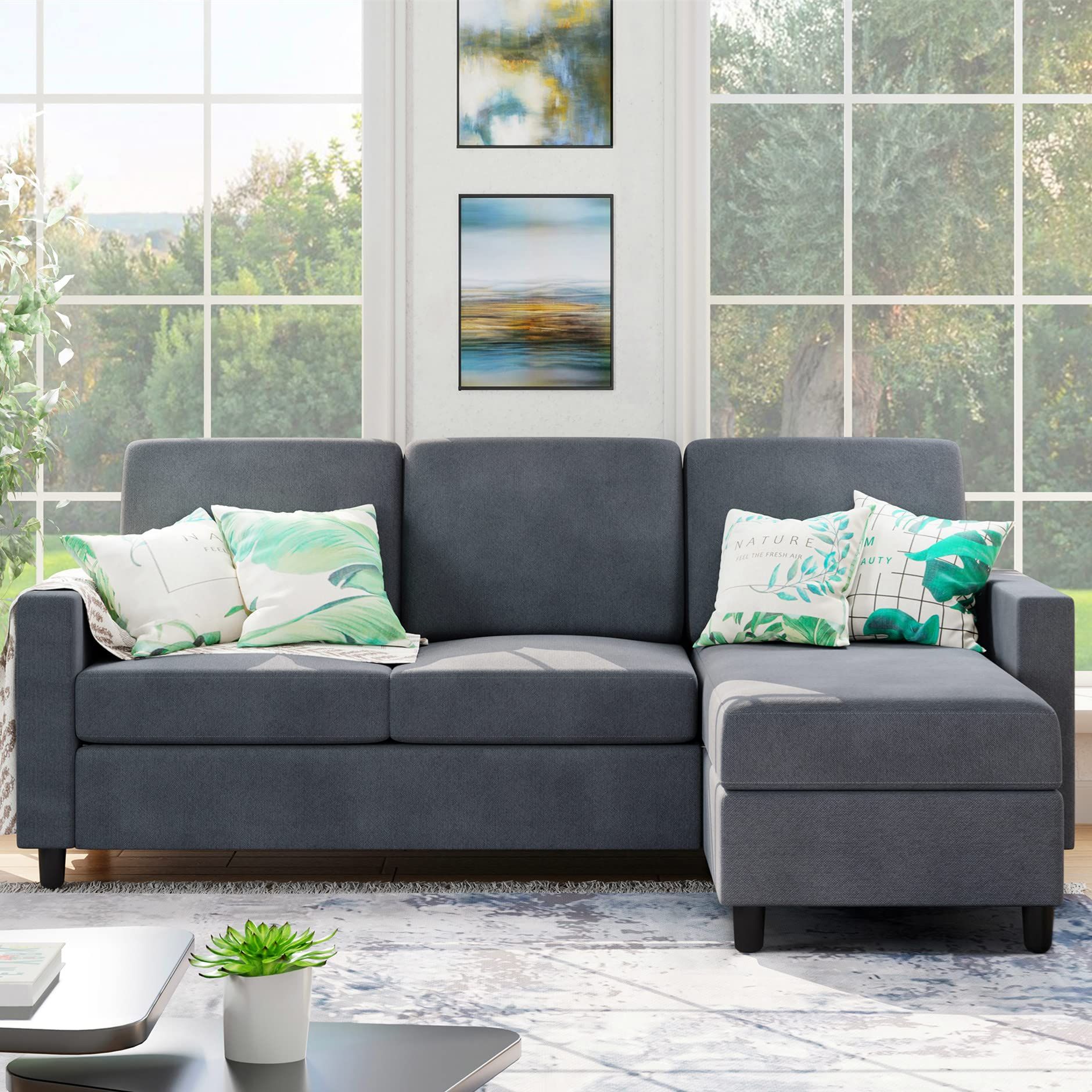 The Modern Light Gray Fabric Sectional Mastering Your Living Space