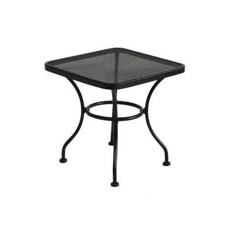 Shop Garden Treasures Davenport 18-In X 18-In Black Wrought Iron Square ... regarding A Closer Look at the Craftsmanship Behind Noir Galleria Tables