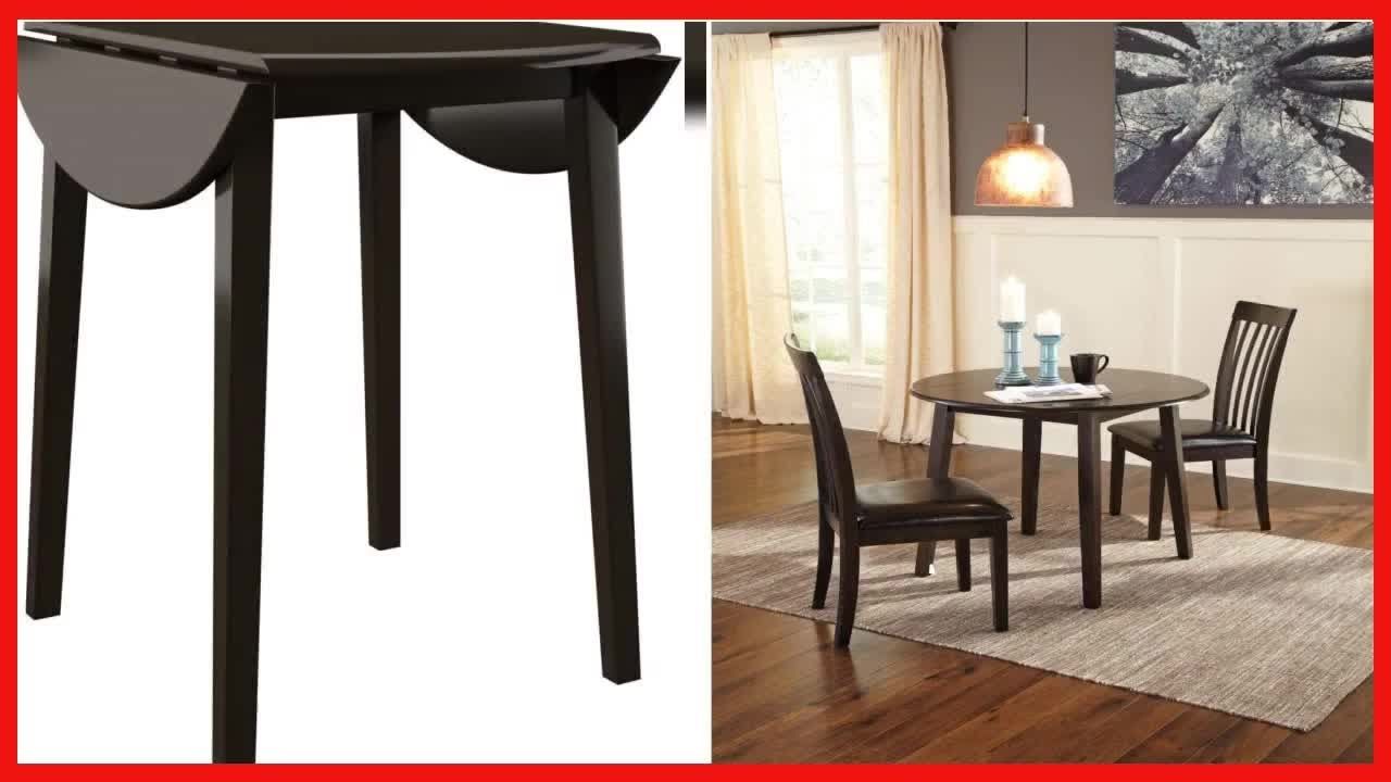 Signature Design By Ashley Hammis Round Dining Room Drop Leaf Table ... in Styling Your Dining Area with the Hammis Round Drop Leaf Table