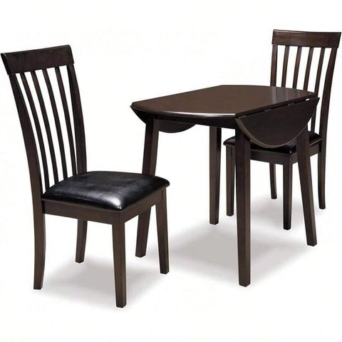 Signature Design By Ashley Hammis Round Dining Room Drop Leaf Table ... with regard to Signature Design By Ashley Hammis Round Drop Leaf Dining Table In Dark Brown