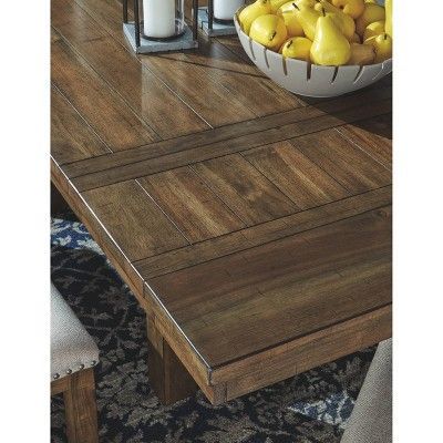 Signature Design By Ashley Moriville Rectangular Extendable Dining ... throughout Signature Design By Ashley Moriville Extendable Dining Table In Grayish Brown