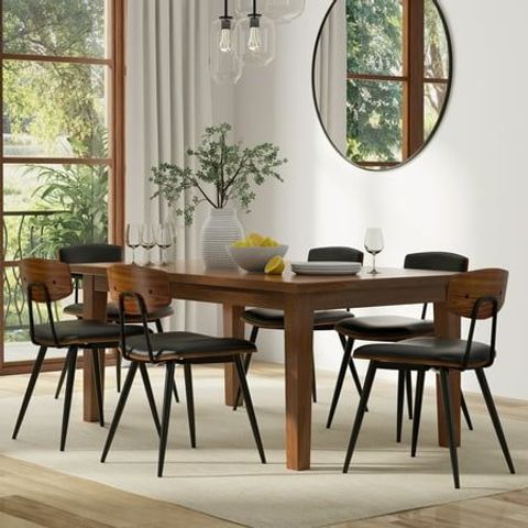 Simpli Home Eastwood And Walnut 66 Inch X 40 Inch Rectangle ... intended for Crafting Your Perfect Mealtime with a Walnut Eastwood Dining Table