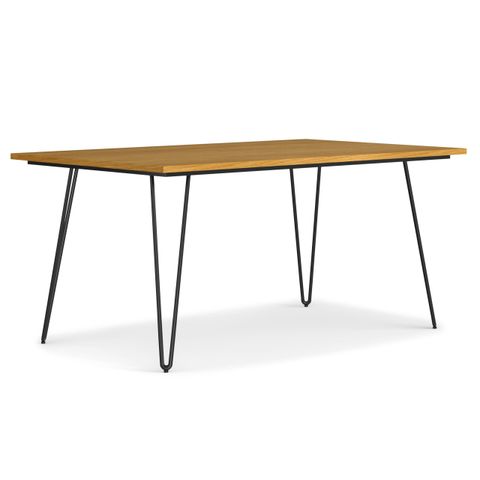 Simpli Home Hunter 66 Inch X 40 Inch Rectangle Industrial Dining Table ... with regard to Elevate Your Home Decor with the Elegant Lowry 66 x 40 Dining Table