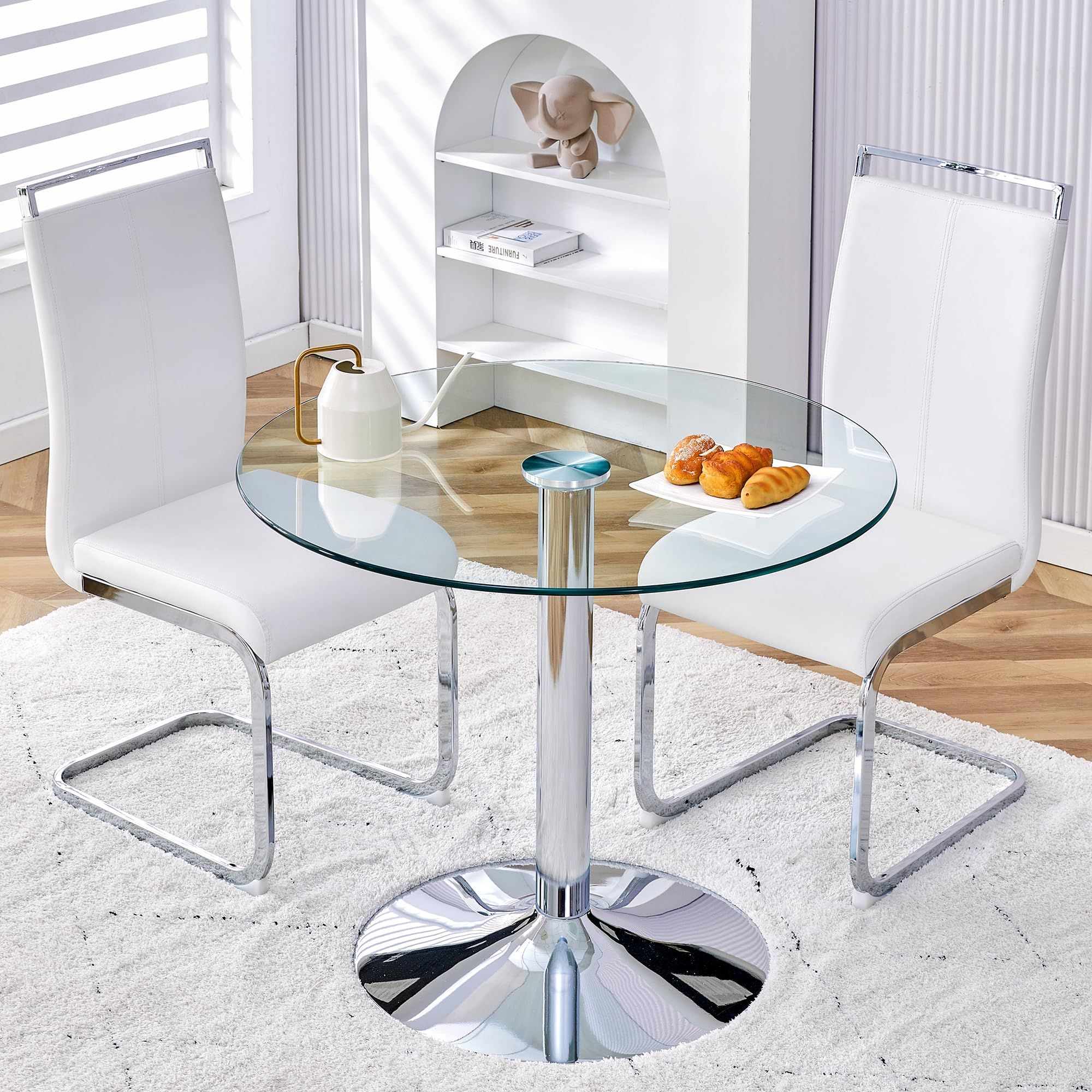 Small Kitchen Nook Tables Plum Pretty Decor &amp; Design Co.french with Making the most of your intimate dining area with the right small round table