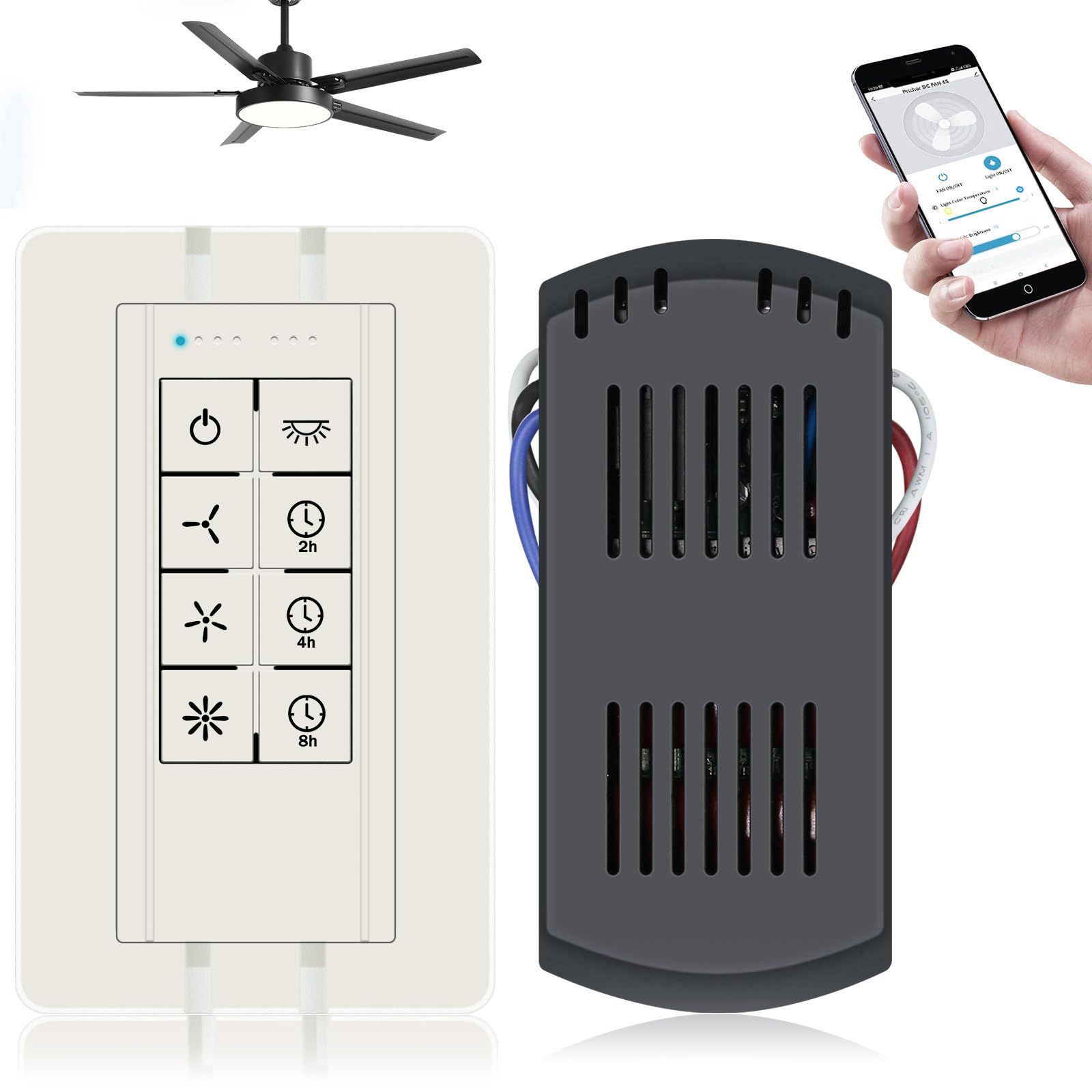 Smart Wifi Ceiling Fan Remote Control Kit, Universal 3 Speed Ceiling ... within How wifi-controlled ceiling fans transform outdoor living spaces