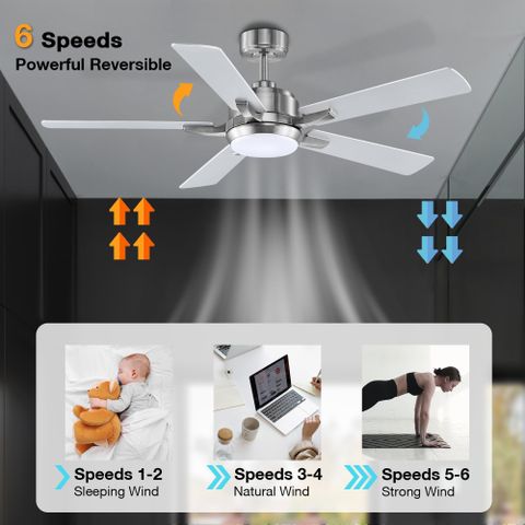 Snapklik.com : Cumilo 52” Smart Outdoor Ceiling Fans Led Lights And ... with The future of outdoor cooling with smartphone connectivity