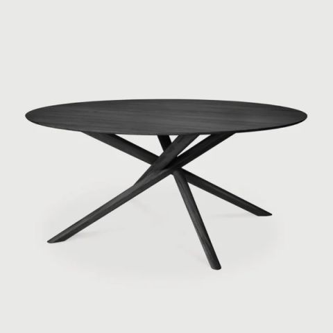 Solid Oak Wood Round Dining Table for The Craftsmanship Behind the Chelsea Oak Wood Round Dining Table in Black Explained