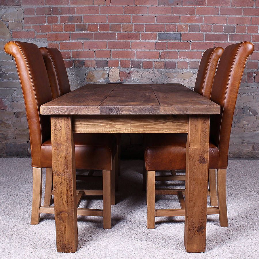 Solid Wood Dining Table By H&amp;F | Notonthehighstreet.com within The Enduring Charm of Solid Wood Top Tables A Deep Dive