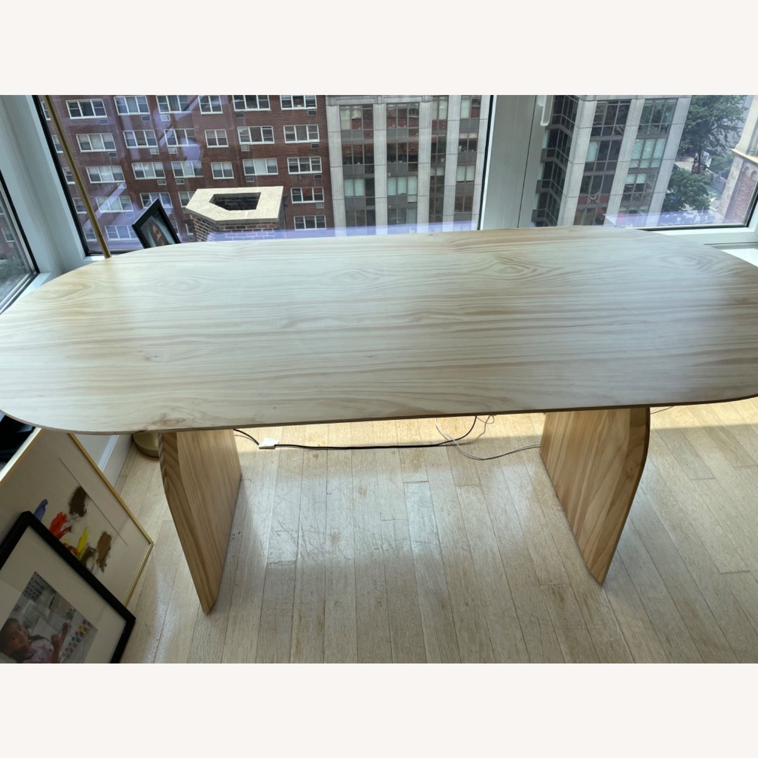 Solid Wood Oval Dining Table - Aptdeco in Ovale Solid Wood Dining Table