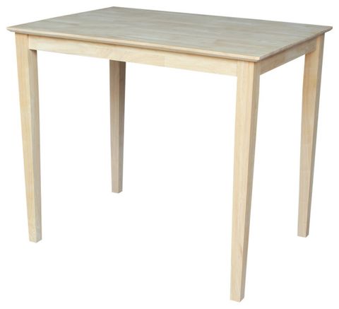 Solid Wood Top Table, 36 Inch High - Transitional - Dining Tables - By ... regarding Solid Wood Top Table, Black, 36"Ch High