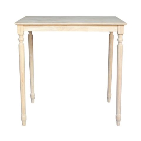 Solid Wood Top Table - Turned Legs - Walmart.com for A Guide to Different Wood Types for Turned Leg Dining Tables