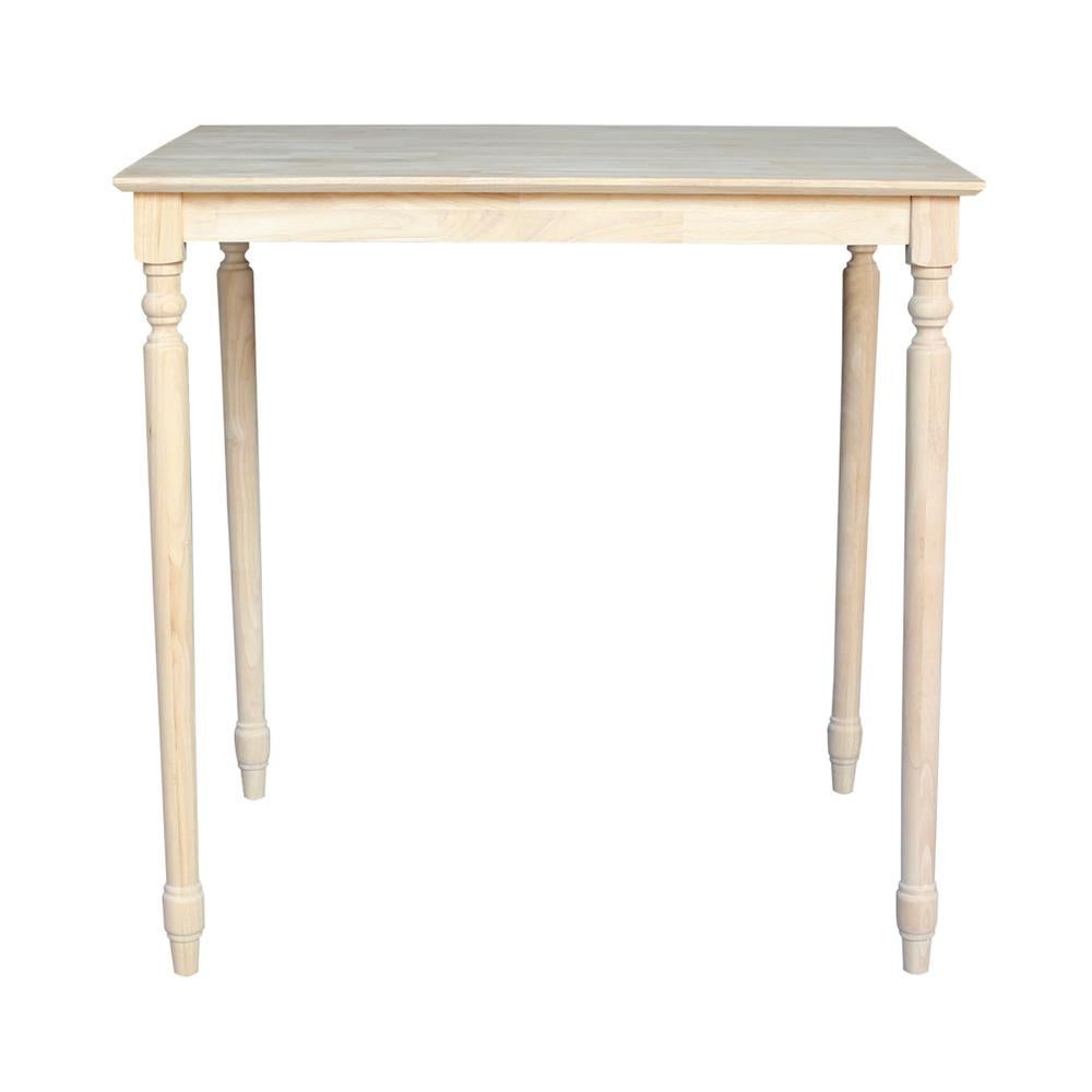 Solid Wood Top Table - Turned Legs - Walmart.com with regard to Maintaining the Lustre How to Care for Your Solid Wood Turned Leg Table