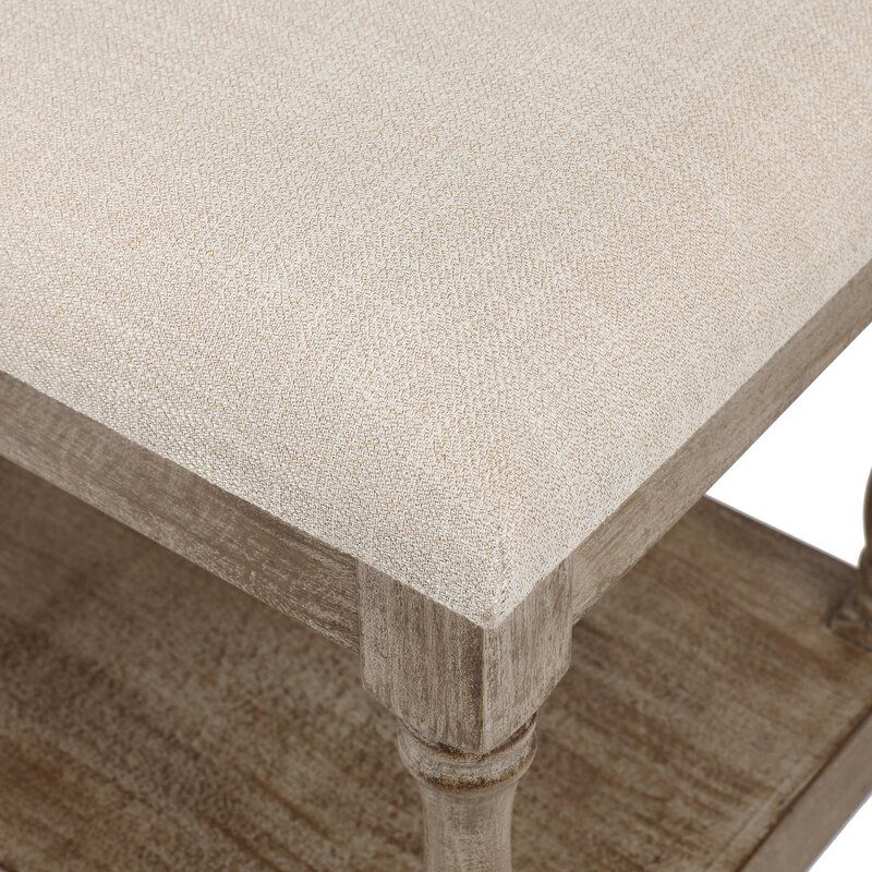 Sonia Upholstered Shelves Storage Bench - W004052440 - Buybuyfurniture with regard to Understanding the Allure of the Sonia Upholstered Bench in Cream Velour